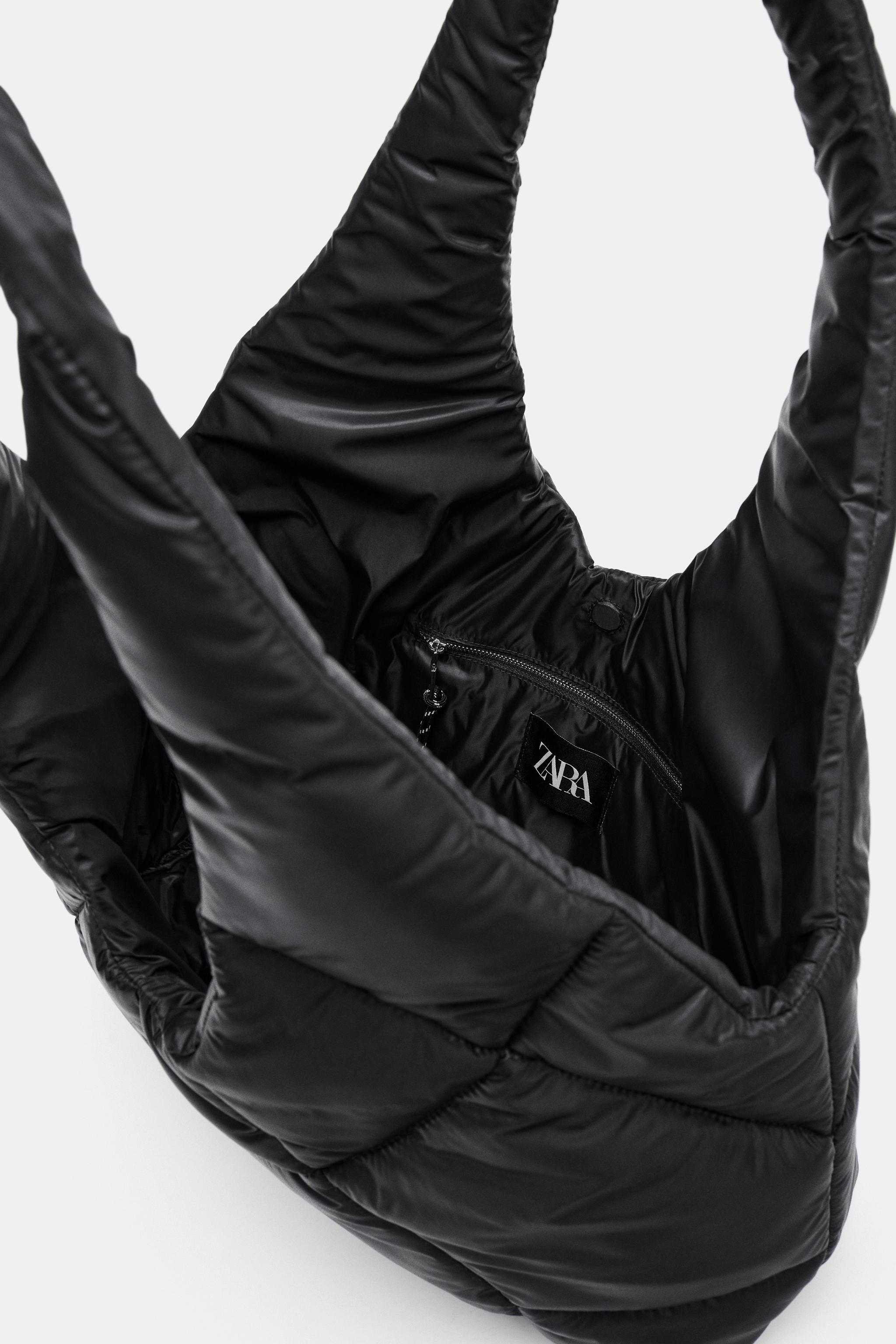 QUILTED EFFECT SHOPPER BAG